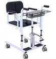 Patient Transfer Height-Adjustable Shower Chair - 1
