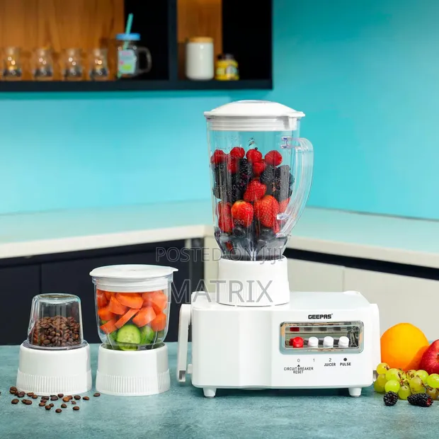 Geepas 4-in-1 Food Processor GSB6147 - 650W - 1