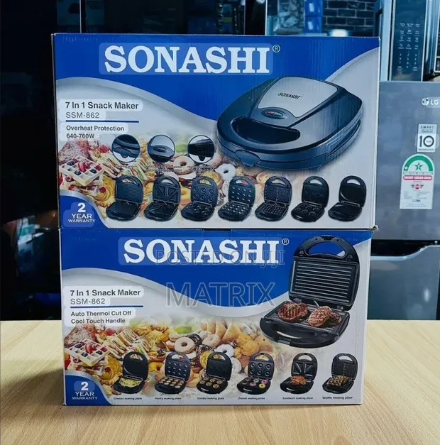 Sonashi 7-in-1 Multi Snack Maker SSM-862 - 1