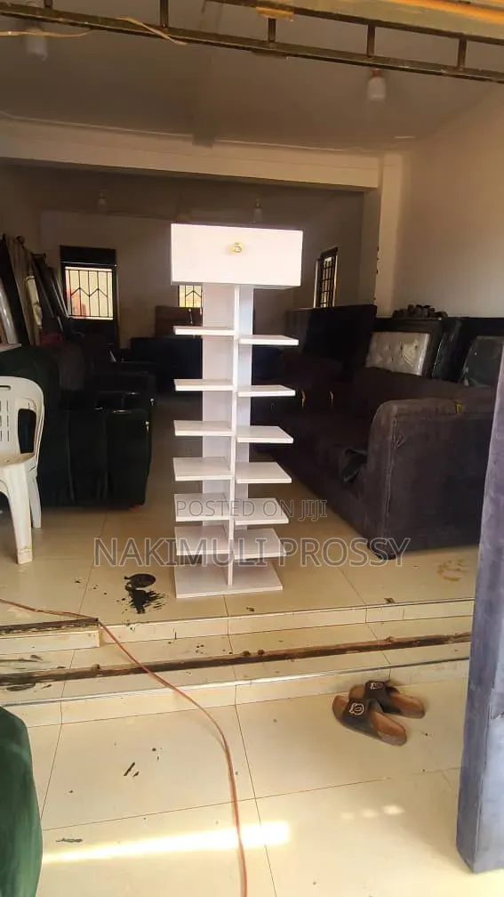 Space Saving White Shoe Rack - 1