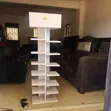 Space Saving White Shoe Rack - 2