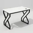 Modern Office Desk 120cm White/Black - 2