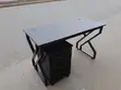 120cm Black Wood Top Desk with X Metallic Base - 2