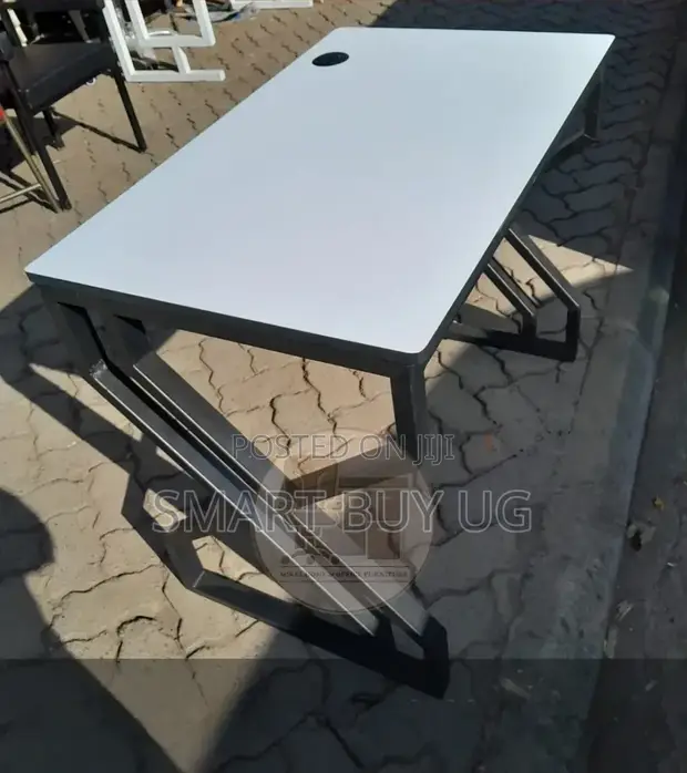 Executive Office Desk 120cm Wood Top X Base - 1