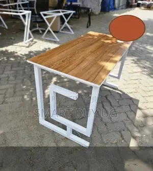 Premium 120cm Walnut Top Desk with Black X Base