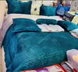 Rabbit Fur Polyester Duvet with Pillow Shams & Bedsheet - 3