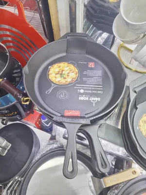 Heavy-Duty Cast Iron Frying Pan Skillet - Pre-Seasoned
