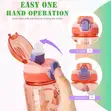 Kids Water Bottle with Straw, 600ml, Leakproof - 1