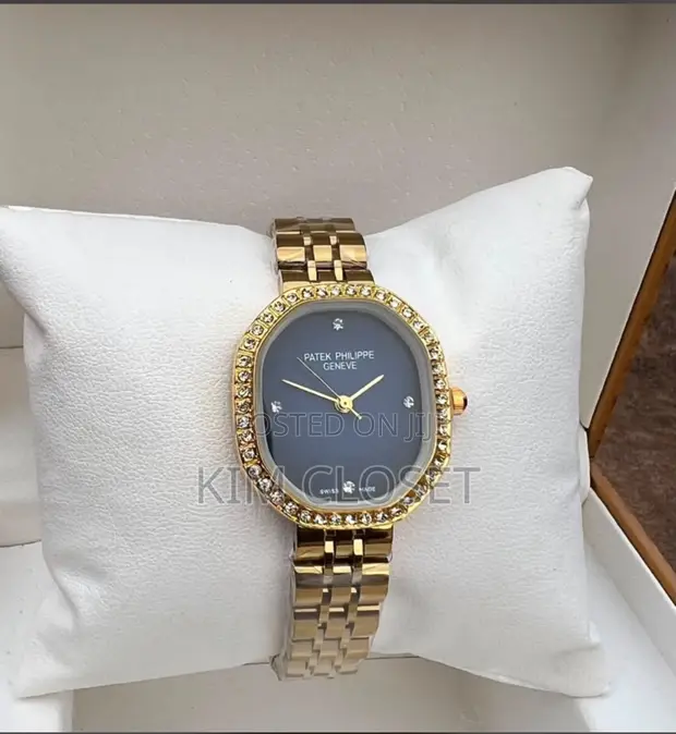 Nor-Wood Quartz Watch - Gold Band, Black Case - 1