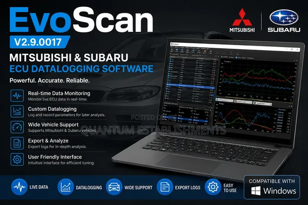 EvoScan V2.9 Mitsubishi & Subaru ECU Datalogging Software - 1