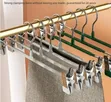 Space-Saving Stainless Steel Trousers and Skirt Hangers - 1