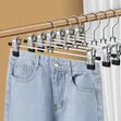 Space-Saving Stainless Steel Trousers and Skirt Hangers - 2