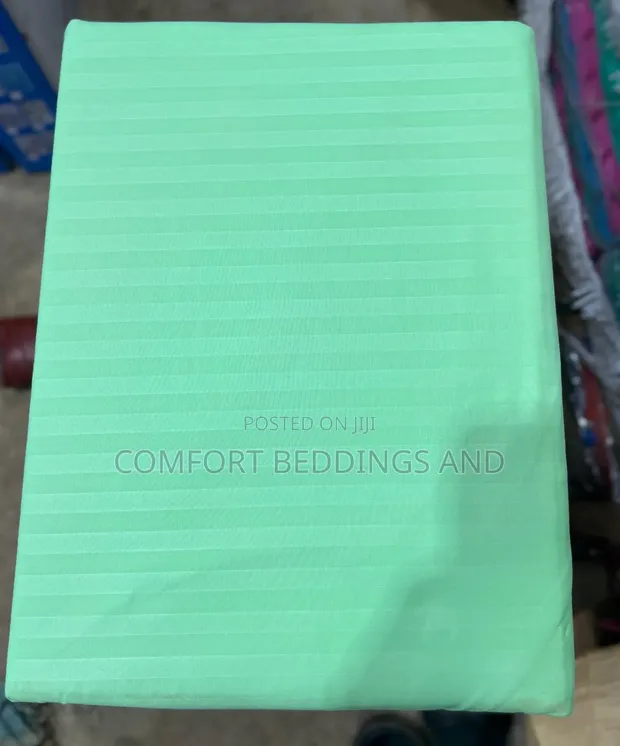 Cotton Bedsheet Set - Light Green - 1