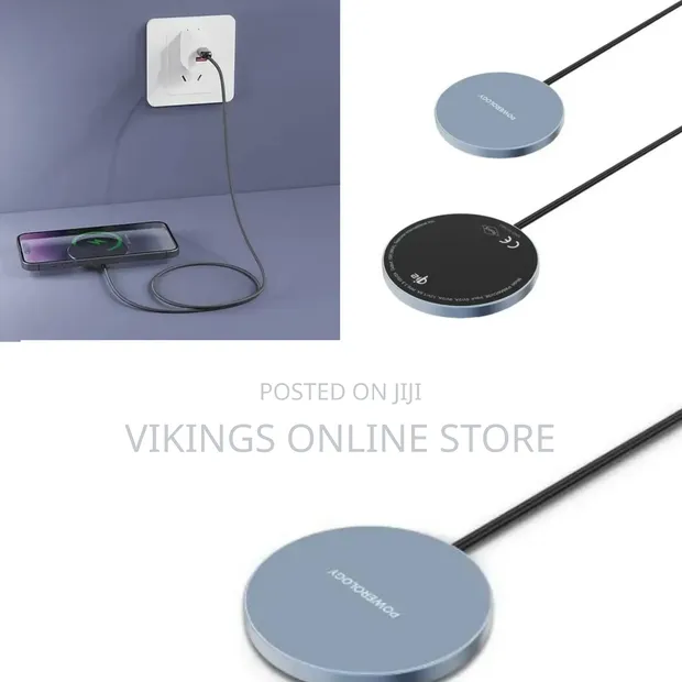 Powerology Elero Magnetic Wireless Charger Pad for Samsung, Qi2 - 1