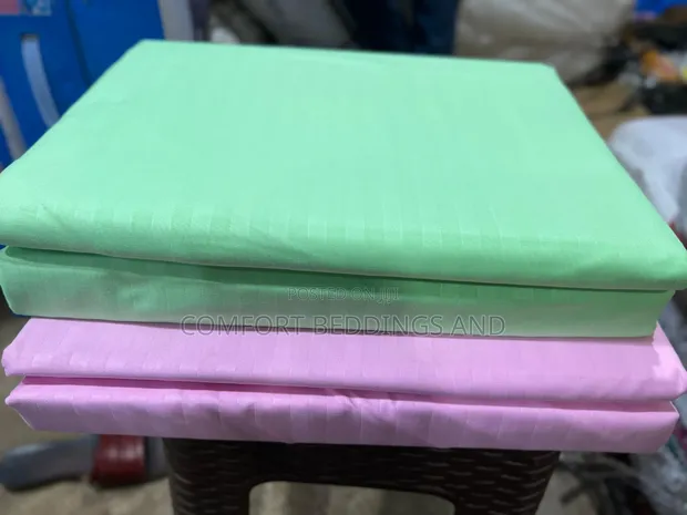 Two Pillowcase Cotton Bedsheets - Green - 1