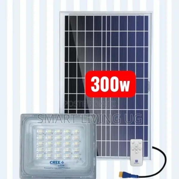 Blue Carbon 300W Outdoor Solar Flood Light - 1
