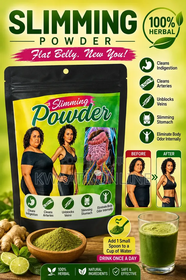 Medium Size Herbal Slimming Powder - Flat Belly Body Detox - 1
