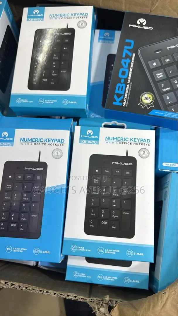 Numeric Keypad with 4 Office Hotkeys - Brand New - 1