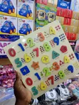 Wooden Montessori-Style Number Puzzle Board - 2