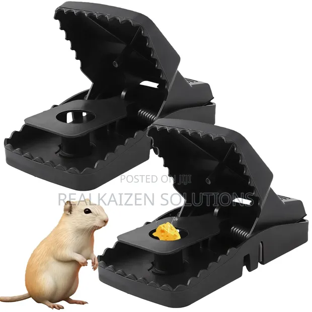 Heavy Duty Reusable Crocodile Teeth Snap Mouse & Rat Traps (2pcs) - 1