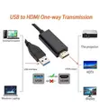 USB to HDMI Adapter Cable 1.8M - 1080P HD USB 3.0 - 5