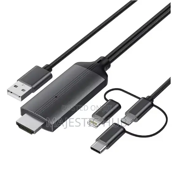 3-in-1 HDMI Adapter: Type-C / Micro USB / MHL to HDMI - 1