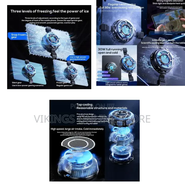 CX05 Magnetic Gaming Cooler for Tablets/iPads - 1