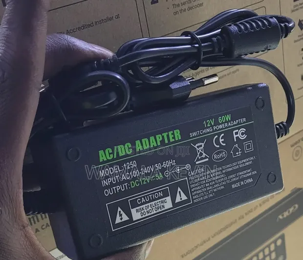 12V 5A AC/DC Switching Power Adapter - 1
