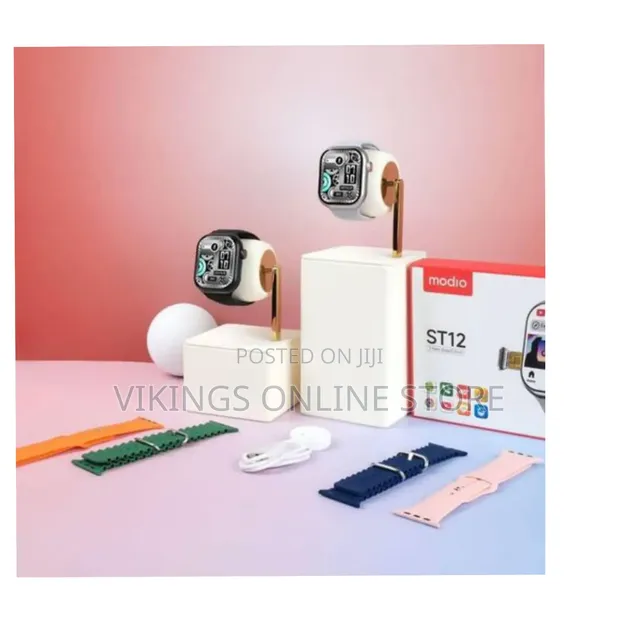 Modio ST12 4G Smartwatch with 2.2" Screen & 3 Straps - 1