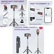 PLOKAMA Live LED 4-in-1 Selfie Stick Wireless Tripod - 1