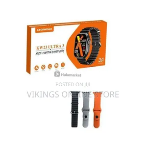 Kiqiwear KW23 Ultra 3 Smartwatch with GPS & Calling