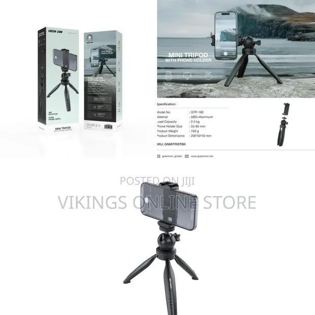 Green Lion Mini 360° Tripod with Phone Holder - 1
