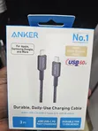 Anker USB-C to USB-C Cable (3ft, 60W, Braided) - 3