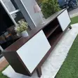 Modern Wooden TV Stand with Shelves & Drawers - 2