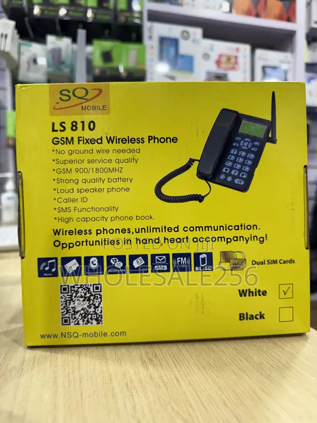 SQ LS-810 Dual SIM Wireless GSM Desktop Phone - 1