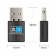 2-in-1 USB Wi-Fi & Bluetooth 4.2 Adapter Dongle - 2
