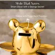 Luxury Gold Ceramic Bear Key Storage Tray - 1