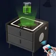 Smart Bedside Table with Wireless Charging & Fingerprint Lock - 2