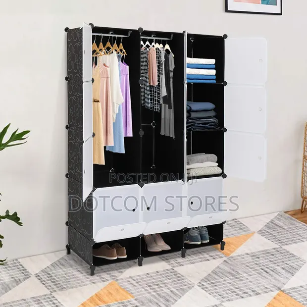 3-Column Generic Plastic Storage Cabinet - 1