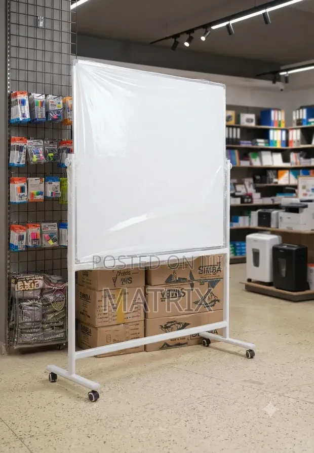120x150cm White Board with Stand - 1