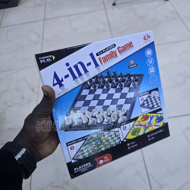 4-in-1 Family Game Board - 1