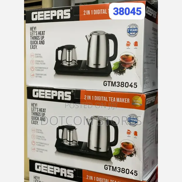 Geepas 1.7L 2-in-1 Digital Tea Maker (GTM38045) - 1