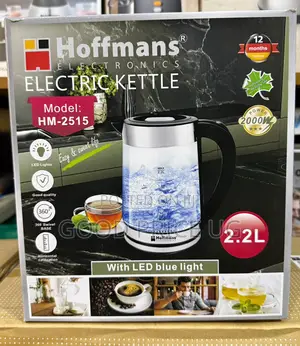 Hoffmans Electronics Glass Electric Kettle (HM-2515)