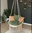 Bohemian-Style Macrame Hammock Swing Chair - 2