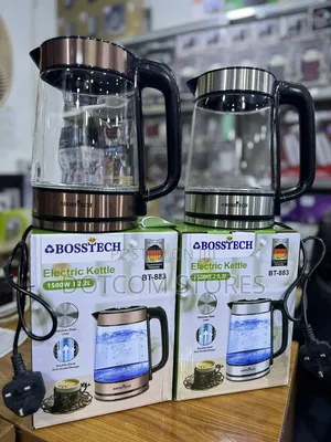 Bosstech 2.2L Electric Kettle - Transparent Glass