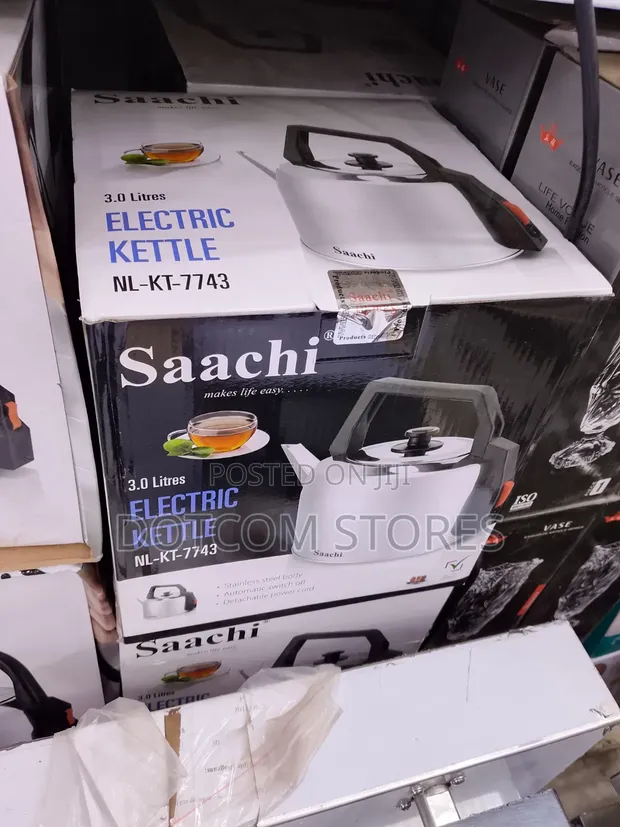 Saachi 3L Stainless Steel Electric Kettle - 1