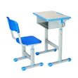 Reading Table and Chair Set - Blue and White - 2