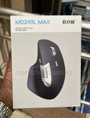 B.O.W. MD290L MAX Ergonomic Wireless/Bluetooth Office Mouse