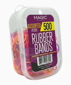 Coloured Hair Elastic Rubber Bands - 500 Pieces