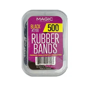 Elastic Hair Ties Rubber Bands - Black (500 Count)
